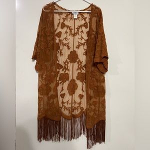 Western & lace kimono